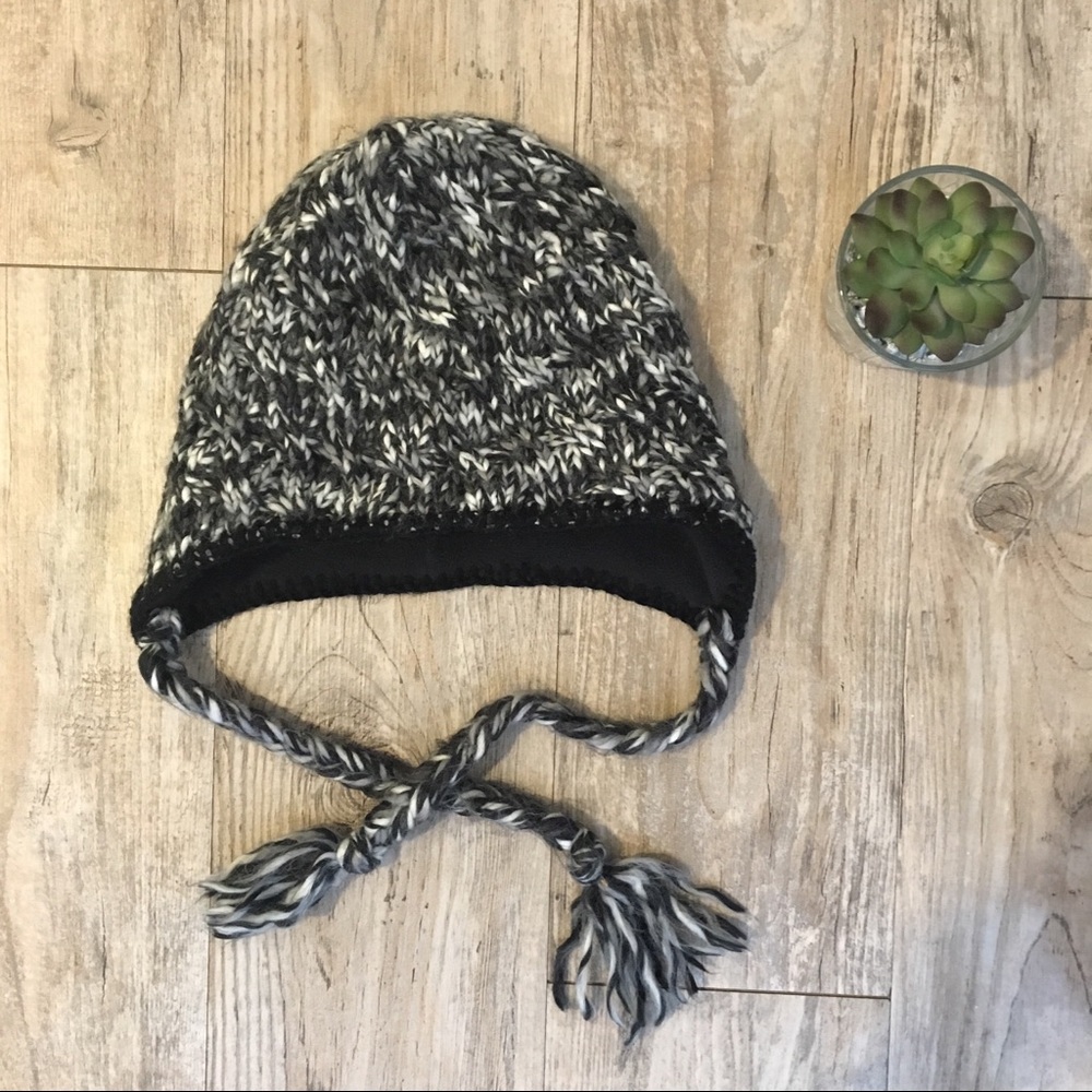 Black & White over-ear hat